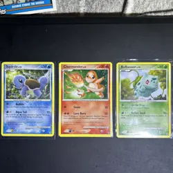 3 Card Pokemon Secret Wonder Starter Lot NM (squirtle, Charmander, Bulbasaur) - Image 1