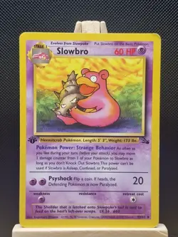 Pokemon 1999 WOTC 1st Edition Fossil Slowbro 43/62 - Excellent - Image 1