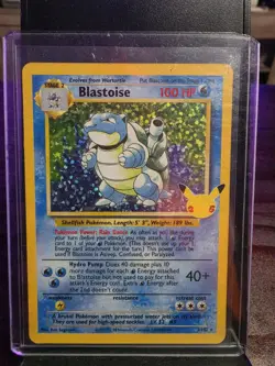 Blastoise 2/102 Celebrations Holo 25th Anniversary 2021 Pokemon Card - Image 1