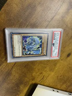 Yu-Gi-Oh Blue-Eyes White Dragon Prismatic Secret Rare PSA 9 MP22-EN266 1st Ed - Image 1