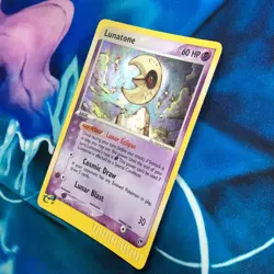 Lunatone - 8/100 - Holo Rare e-Series EX Sandstrom - Pokemon Card - LP - Image 4