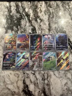 Korean Pokemon 10 Card Lot Of Art Rares - Image 1