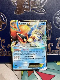 Keldeo EX 49/149 EX Boundaries Crossed pokemon 2012 tcg card vintage Holo Rare - Image 1