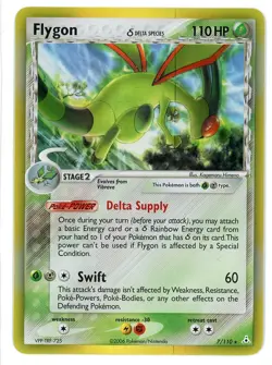 Flygon Holo 7/110 EX Holon Phantoms Pokemon Card - Image 1