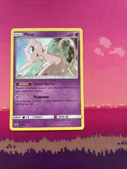 Pokemon Card Mew SM215 Black Star Promo Sun & Moon Near Mint Condition - Image 1