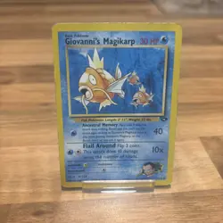 Giovanni's Magikarp 73/132 Common Unlimited - Gym Challenge Pokemon Card HP WOTC - Image 1