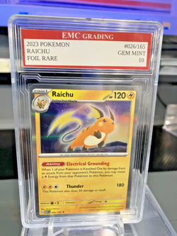 RAICHU 2023 JAPANESE HOLO FOIL #026/165 Pokemon Card GRADED 10 TCG - Image 1