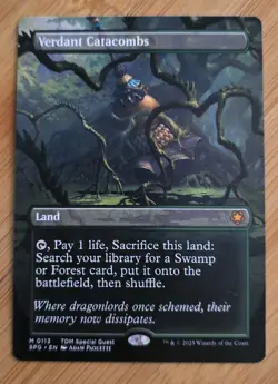 Verdant Catacombs (Borderless) #113 Special Guests Regular - NM - Image 1