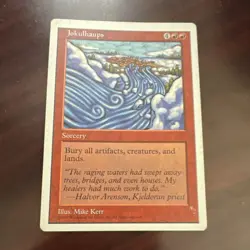 Magic: The Gathering Jokulhaups Sorcery 5th Edition Red Rare Regular 1997 Engli… - Image 1