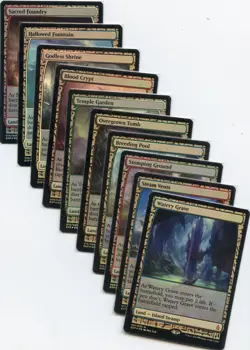 MTG: Complete Set of Shock Lands (10 Dual Lands) - Zendikar Expeditions FOIL - Image 1