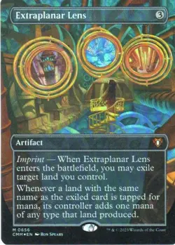 MTG: Commander Masters: Foil Borderless Extraplanar Lens: LP Condition - Image 1