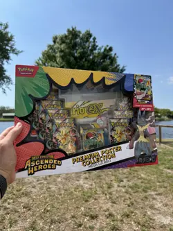 Pokemon TCG Ascended Heroes Poster Collection Mega Lucario Sealed IN HAND New - Image 1
