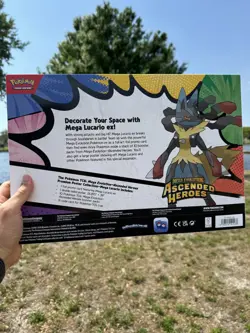 Pokemon TCG Ascended Heroes Poster Collection Mega Lucario Sealed IN HAND New - Image 3