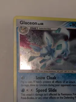 Pokemon Glaceon 5/100 Holo Rare Majestic Dawn Moderately Played - Image 3
