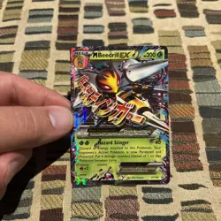 Mega M Beedrill EX XY158 Black Star Promo Holo Ultra Rare Pokemon TCG 2016 NM - Image 1