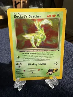 Pokemon TCG Team Rockets Scyther 13/132 Holo Rare Gym Heroes SWIRL - Image 3