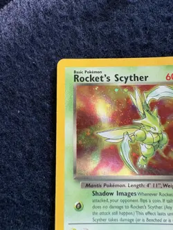 Pokemon TCG Team Rockets Scyther 13/132 Holo Rare Gym Heroes SWIRL - Image 5