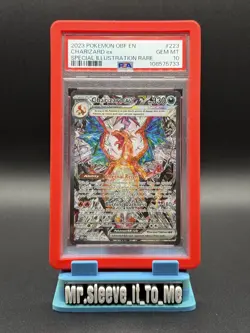 Pokemon Scarlet & Violet Obsidian Flames Charizard EX #223/197 2023 PSA 10 - Image 1