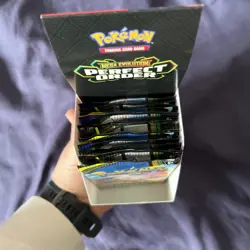 Pokemon TCG Mega Evolution Perfect Order Half Booster Box 12 Not Sealed - Image 2