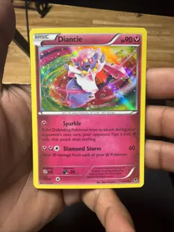 Pokemon Diancie 71/119 XY Phantom Forces Holo Rare Basic HP90 2014 - Image 1