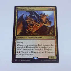MTG Vampiric Dragon 158 Innistrad Crimson Vow Commander Trading Card Tc7 - Image 1