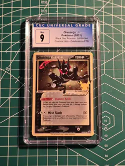Greninja Gold Star SWSH144 Black Star Promo Pokemon Celebrations CGC 9 - Image 1