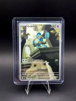 Golett - 122/086 Illustration Rare SV: Black Bolt NM Holofoil Pokemon - Image 1