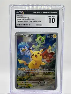 2023-25 Pokemon SV Black Star Promos - SVP EN Pikachu #027 CGC 10 JB17 - Image 1