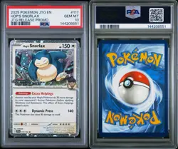 Pokemon Hop's Snorlax Journey Together Prerelease Holo Promo #117 PSA 10 Pop 11 - Image 3