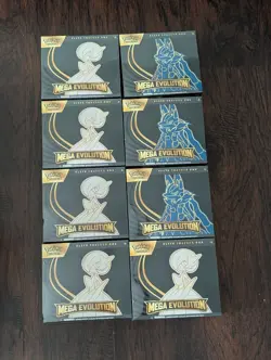 Pokemon TCG Mega Evolutions Lucario and Gardevoir Lot of 8 ETBs - Image 1