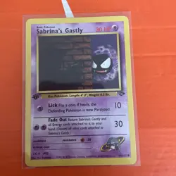 Pokemon TCG Sabrina's Gastly 96/132 1st Edition Gym Challenge Common WOTC - Image 1