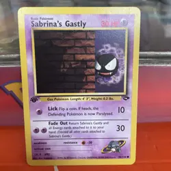 Pokemon TCG Sabrina's Gastly 96/132 1st Edition Gym Challenge Common WOTC - Image 3