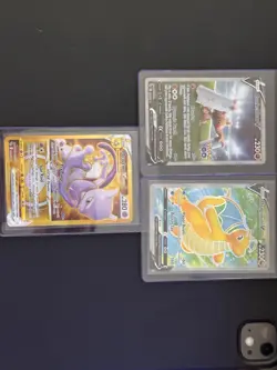 Pokemon Go 3 Art Rare Bundle Including Gold Mewtwo In Near Mint Condition - Image 1