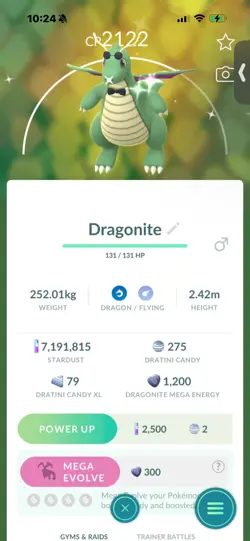 Pokemon Go Shiny Dragonite Bow - Image 1