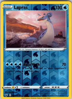Lapras 048/202 SWSH01: Sword & Shield Base Set Pokemon NM Reverse Holo - Image 1