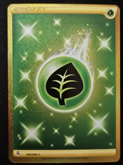 ERROR OFF CENTER Grass Energy 283/264 Fusion Strike Secret Rare Holo Pokemon NM - Image 1