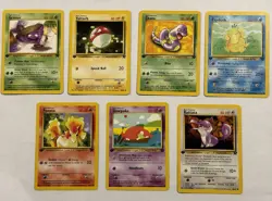 Vintage Pokemon Team Rocket First Edition Lot WOTC Psyduck Slowpoke Ponyta - Image 1