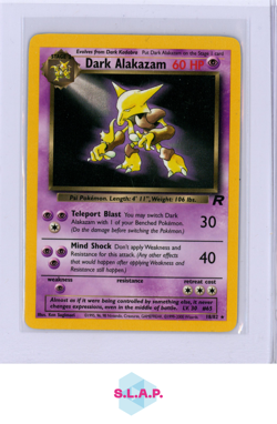 DARK ALAKAZAM POKEMON 18/82 1999 TEAM ROCKET RARE ENGLISH - Image 1