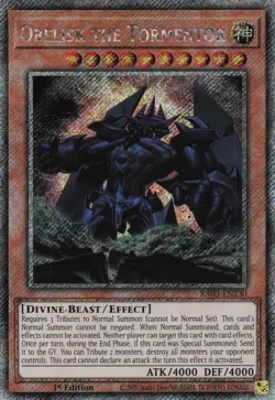 Yugioh Obelisk The Tormentor Alternate Art RA03-EN230 - Platinum Secret Rare - Image 1