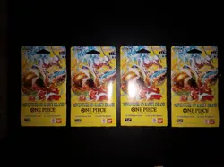One Piece Adventure On Kami’s Island Op15EB04 English Sleeved Booster Pack Lot 4 - Image 1