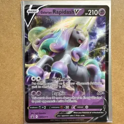 Galarian Rapidash V SWSH111 NM Promo Rare Pokemon Card - Image 1