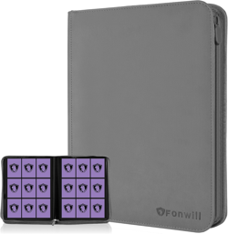 Trading Card Binder Book, 360 Pockets Zip Folder Album for TCG, MTG, Sports Card - Image 1