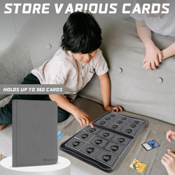 Trading Card Binder Book, 360 Pockets Zip Folder Album for TCG, MTG, Sports Card - Image 3