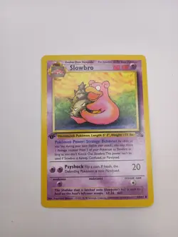 Vintage 1999 Pokemon Cards Lot Fossil First Ed Slowbro Slowpoke - Image 4