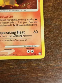 Pokemon Typhlosion TCG Mysterious Treasures Holo Card 16/123 Rare LP - Image 4