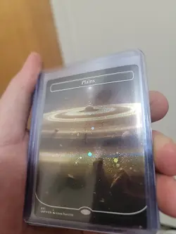 Plains (491) (Borderless) (Galaxy Foil) Unfinity Foil - Image 2