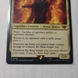 MTG Sauron, the Dark Lord The Lord of the Rings 224 NM - Image 3