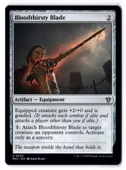 Bloodthirsty Blade NM* Commander: Murders Karlov Manor 0225 mtg -UnltdCards - Image 1
