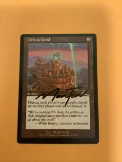 MTG Magic Defense Grid Signed Artist Proof x1 ULG Urza’s Legacy Mark Tedin - Image 1
