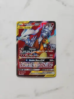 Pokemon TCG Reshiram & Charizard GX Full Art Holo Card 194/214 Sm-Unbroken Bonds - Image 1
